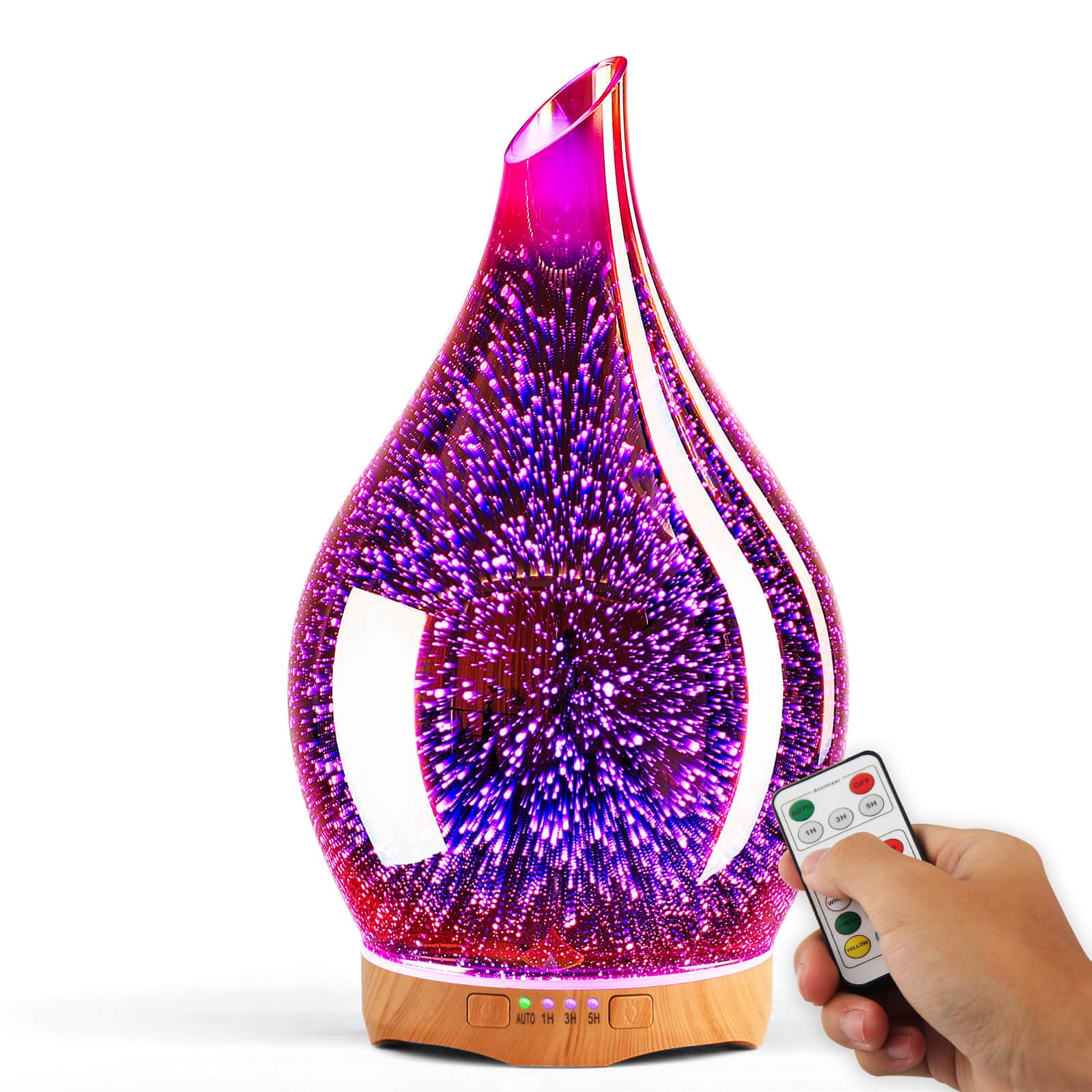 Porseme 280ML Essential Oil Diffuser, Aroma Ultrasonic Humidifier with Remote Control, BPA Free, Auto Shut-Off, Timer Setting
