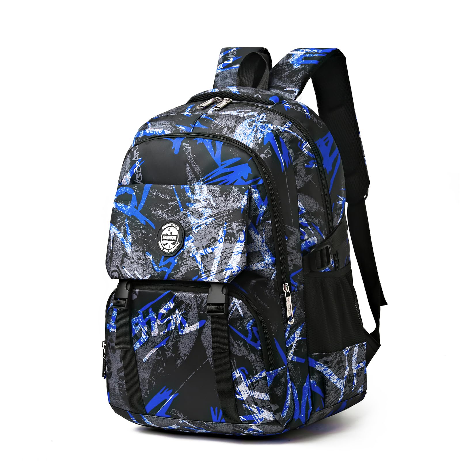 PROTAURI Mochila para Niños - Niñas Adolescentes Mochila Escuela Secundaria Impermeable Mochila con Estampado Camuflaje Ligera Estudiante Mochila Casual para Universidad