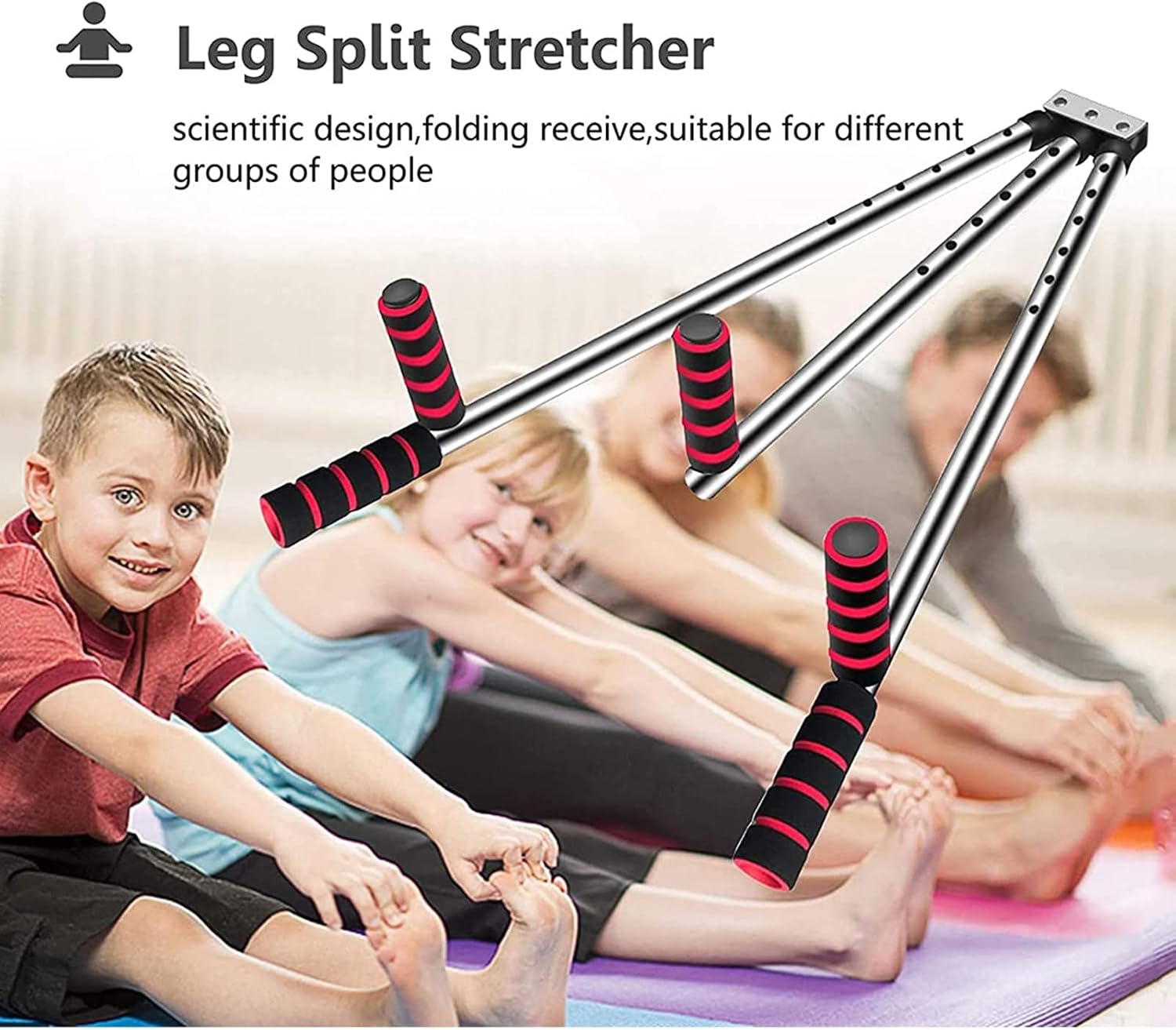 Leg Leg Split Machine Stretching Equipment Leg Flexibility 6 Holes Length Adjustable Strength Training Stretch Ligament Extends 180° for Home Gym Fitness Dance Train A (A)