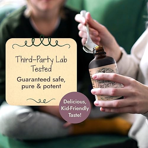 Miniatura 7 de The POWER of Saúco Jarabe de saúco, hecho fresco - 10 oz. Peso neto