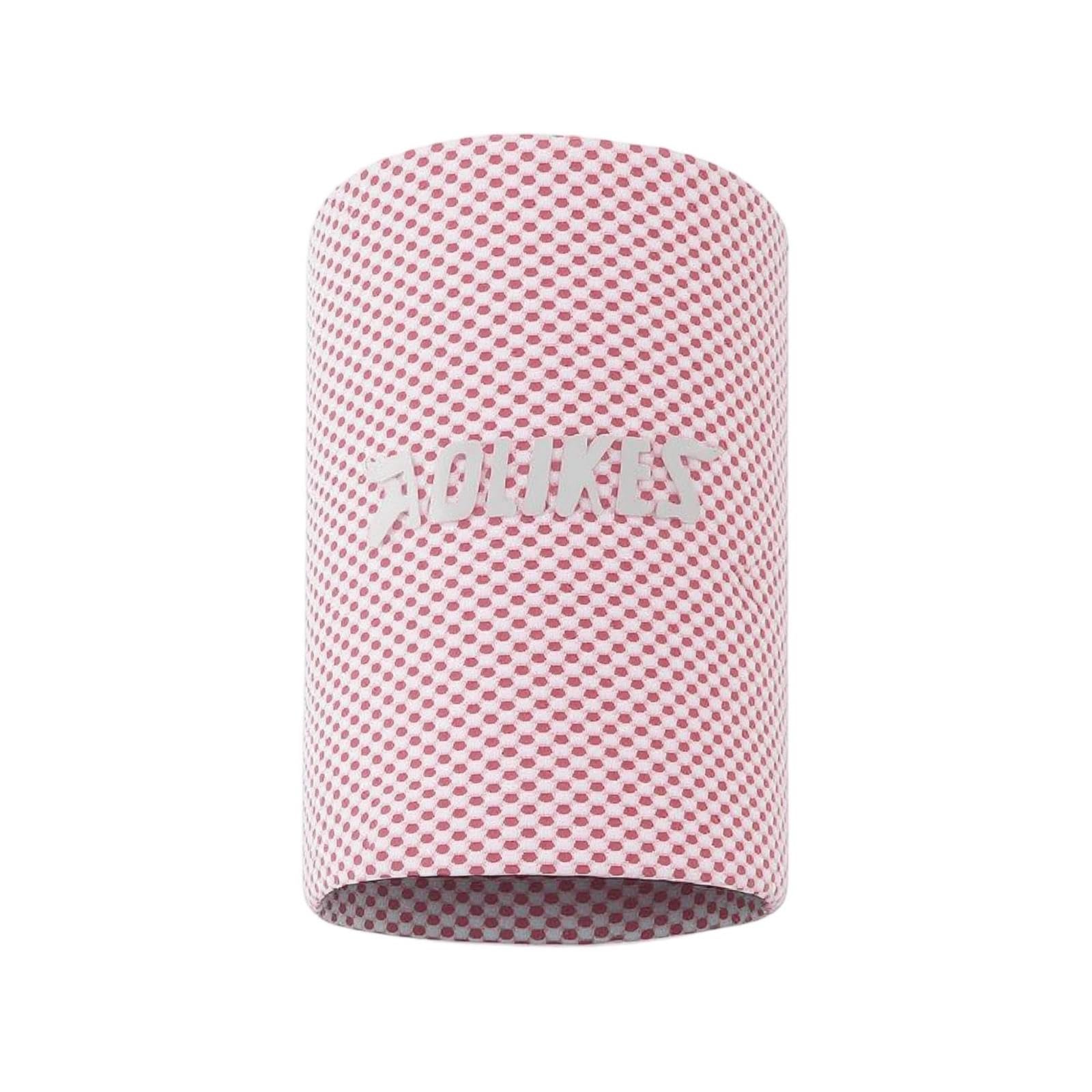 Wrist Sweatband Breathable Sports Wristband Absorbent Wristband Customizable for Runners, Athletes, Running, Gym, Training Pink White S-image-3