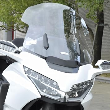 PANICAL Motorcycle for Honda 2018-2026 GoldWing F6B GL1800 with Raised Windshield Anti Fog Hardened Thick PC Material Gold Wing Transparent Windshield 202 B