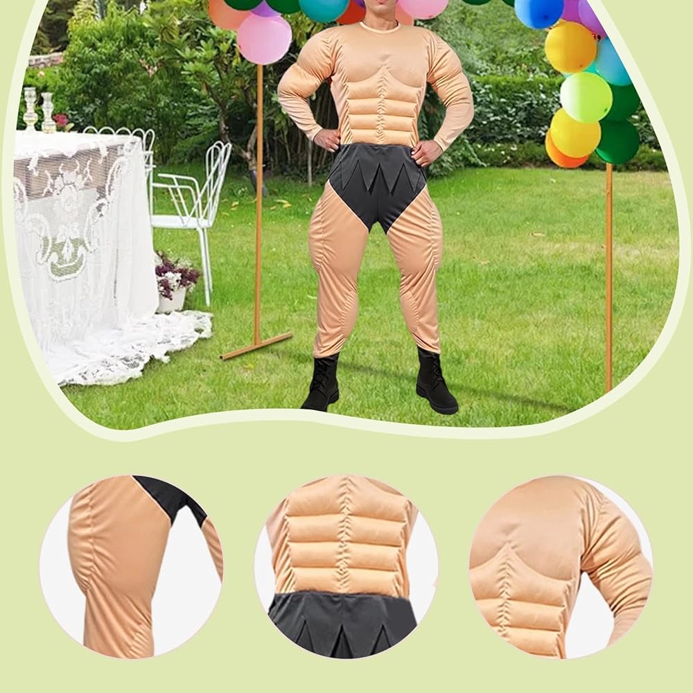 Amazon.co.jp: [APLVFFZH] 筋肉スーツ マッスル着ぐるみ 筋肉シャツ