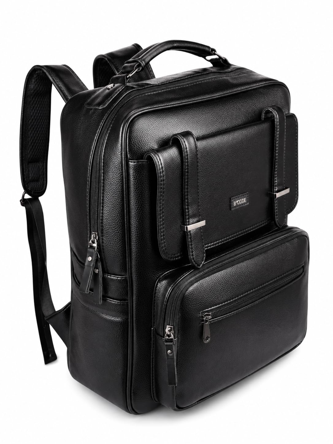 B'CODE 15.6" Laptop Backpack Black - Image 1