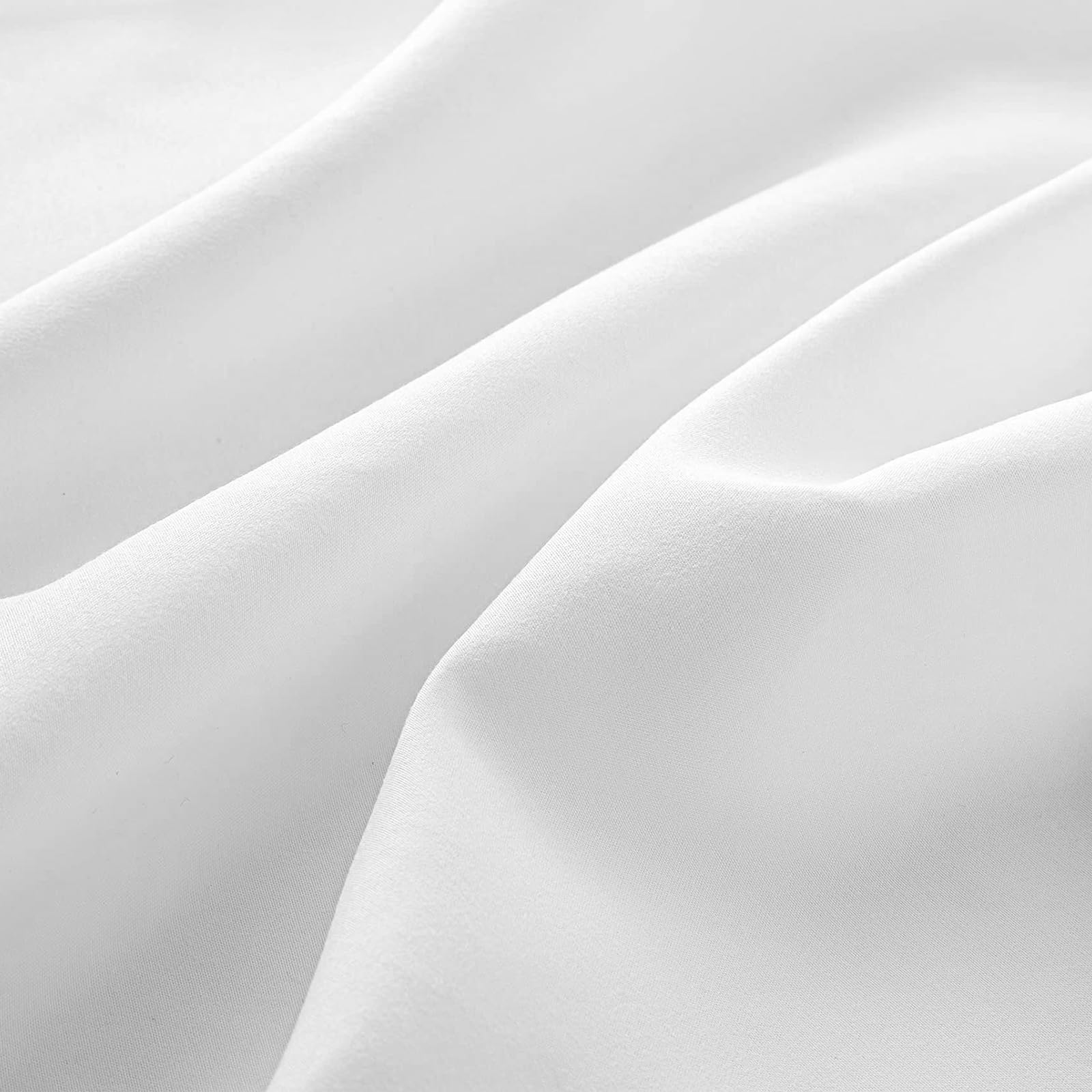 Col & Cor Juego de Sábanas 100% Algodón 144 Hilos, Liso, Bajera Ajustable (30 cm), Encimera + Funda de Almohada, 3 Piezas, Ropa de Cama | Cama 150 x 190/200 | Blanco