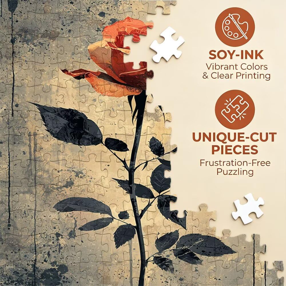 Puzzle 6000 Pezzi, Rose Retro 3D Puzzle per Adulti Impegnativo, Educa Puzzles Artistico, Divertente E Stimolante Puzzles Decorativo per La Famiglia, Regalo e Decorazione Pareti DX0YL6-665