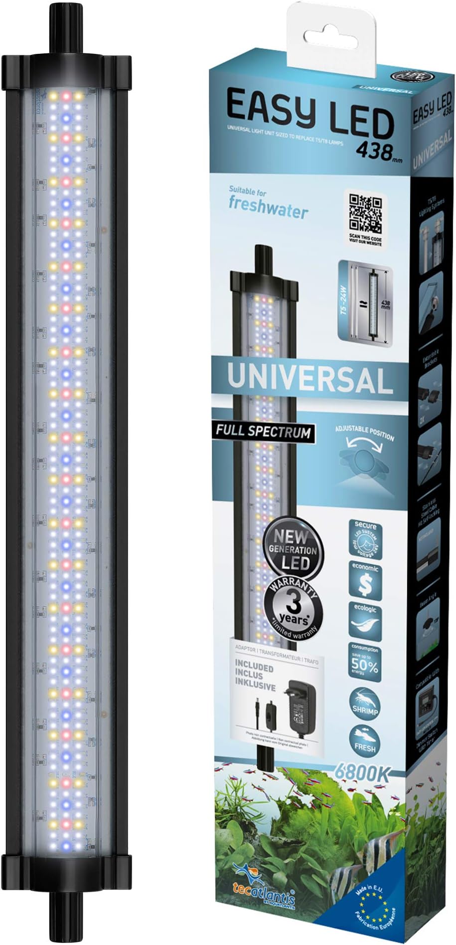 Tecatlantis S.I. Easyled UNIVERSAL Freshwater 20W UK, 438 mm