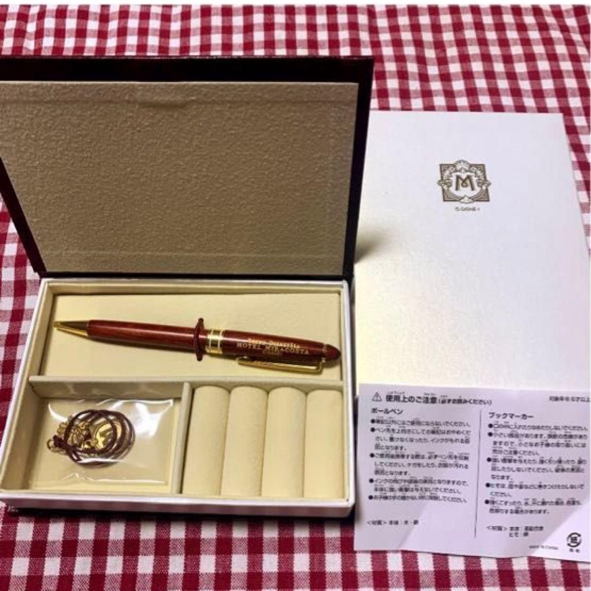 ホテルミラコスタボールペン・ブックマーカー（ケース付）