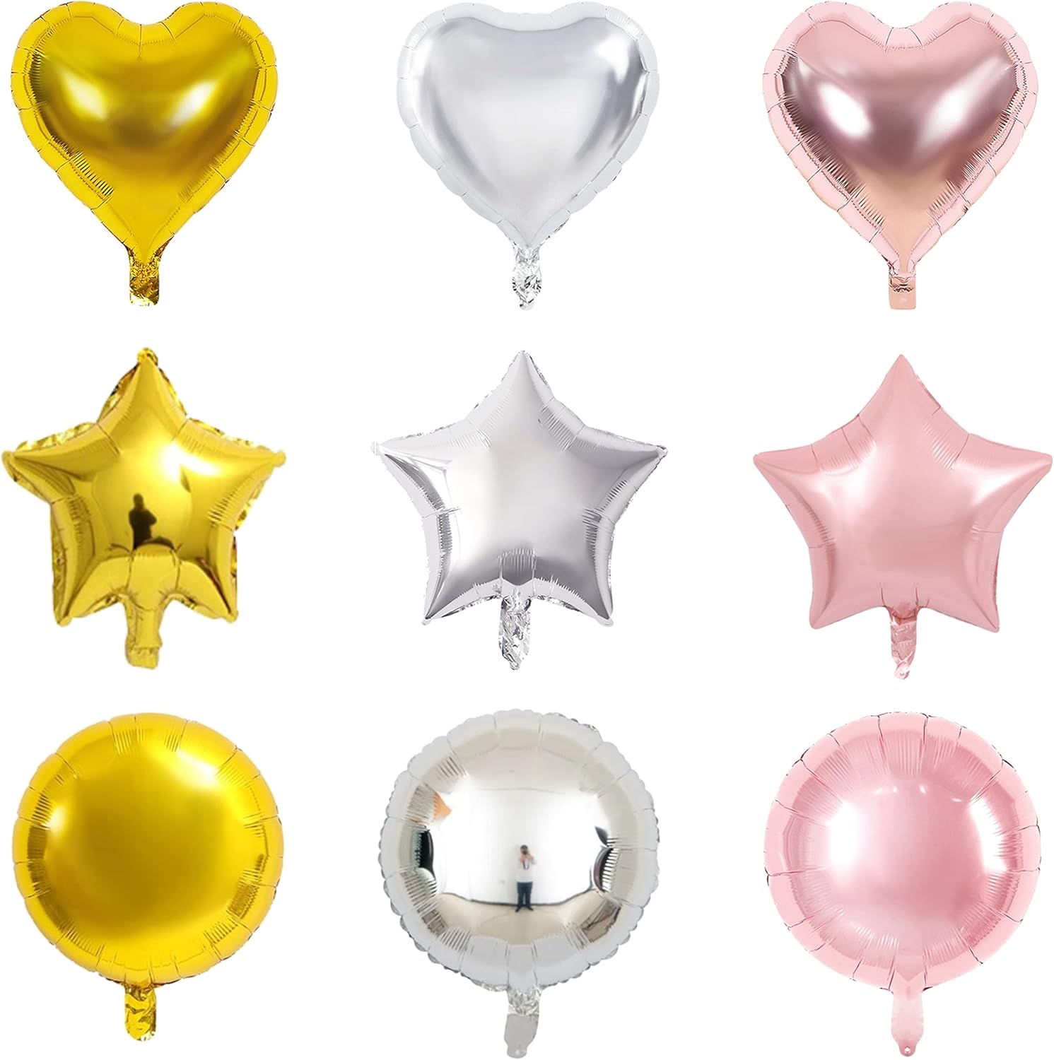 Amazon | Motto Collection ハート バルーン 誕生日 風船 18インチ フィルム ホイル アルミ 丸型 球 丸 ...