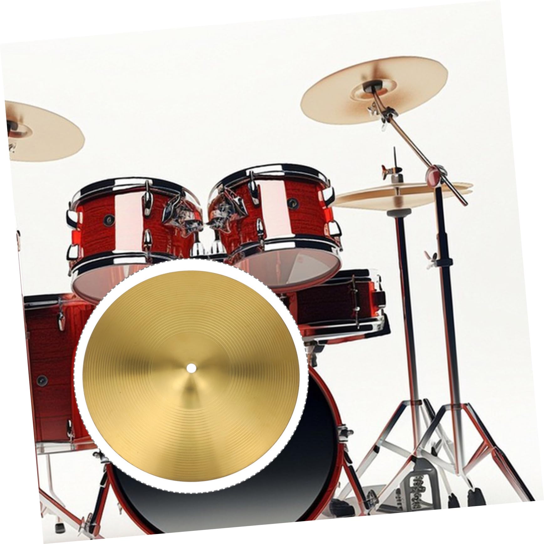ifundom Professional Drum Cymbal Set 12 Inches Jazz Drum Replacement Part Cymbal
