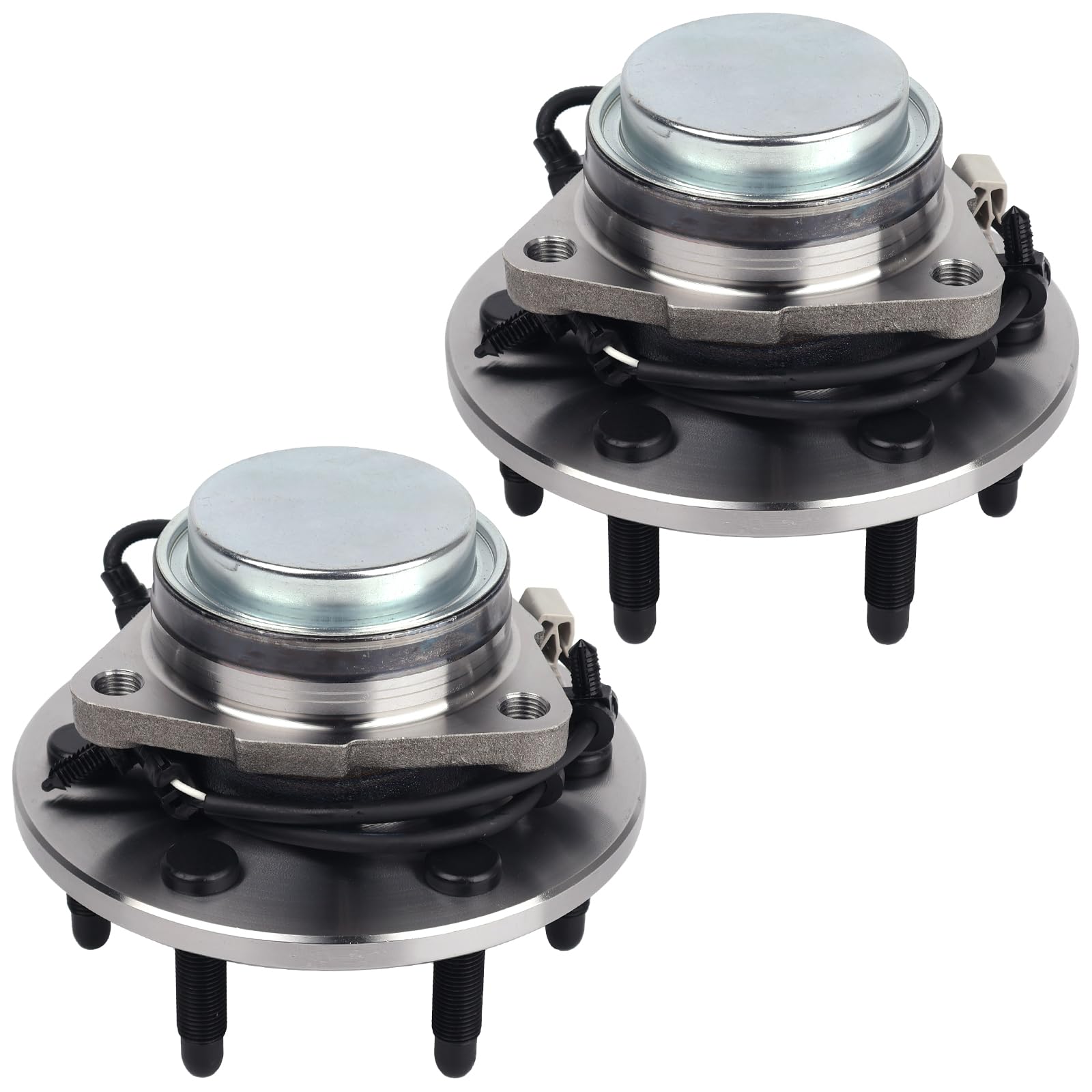 PAROD 2pcs 515054 2WD Front Wheel Bearing Hub Assembly Compatible with 00-06 Chevy Tahoe, 99-06 Silverado 1500,00-06 Suburban 1500, GMC Yukon, 99-06 Sierra 1500, 02-06 Cadillac Escalade 6Lugs W/ABS