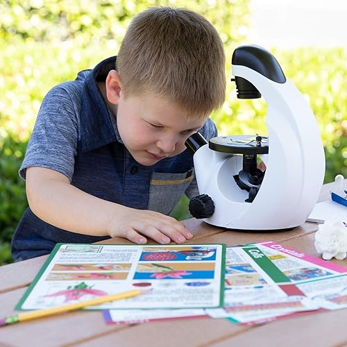 Miniatura 5 de IQCrew - Tarjetas de experimento y actividad de microscopio para niños y estudiantes - Aventuras microscópicas (juego de 6 tarjetas de experimento)