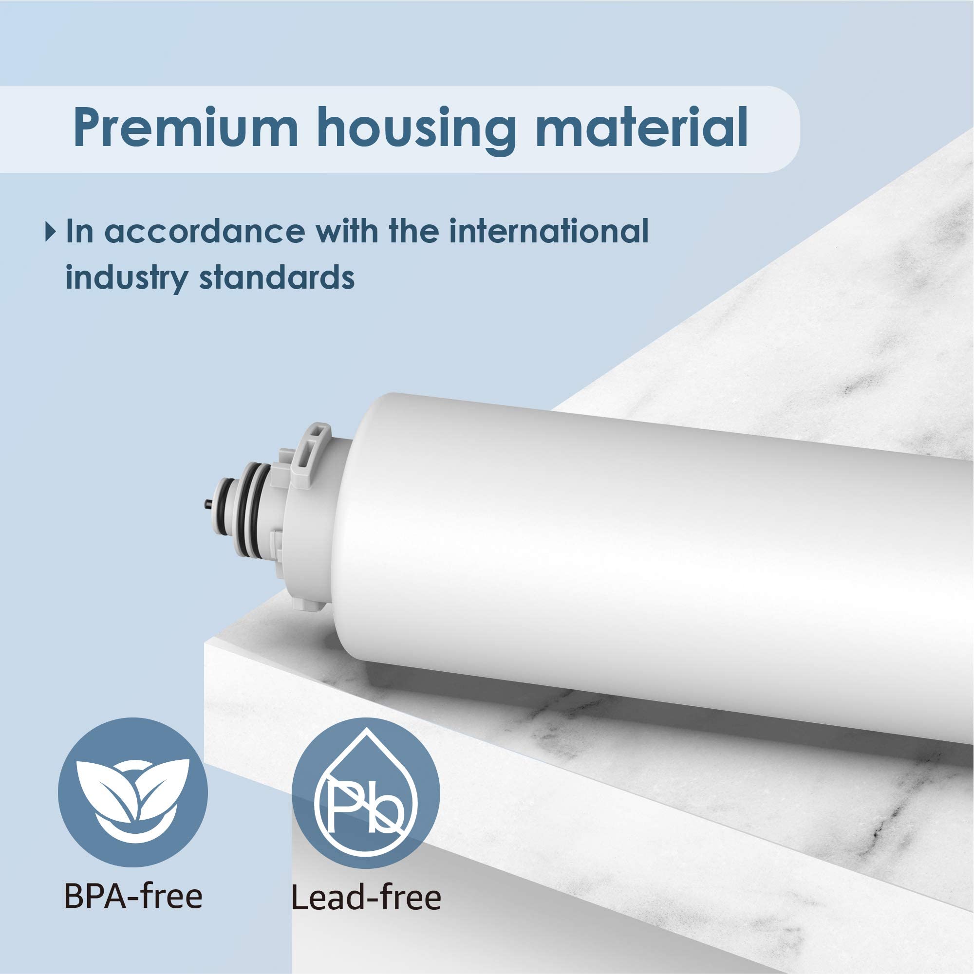 Waterdrop Undersink Replacement Water Filter Compo Pack 2PP CT CS — view 8