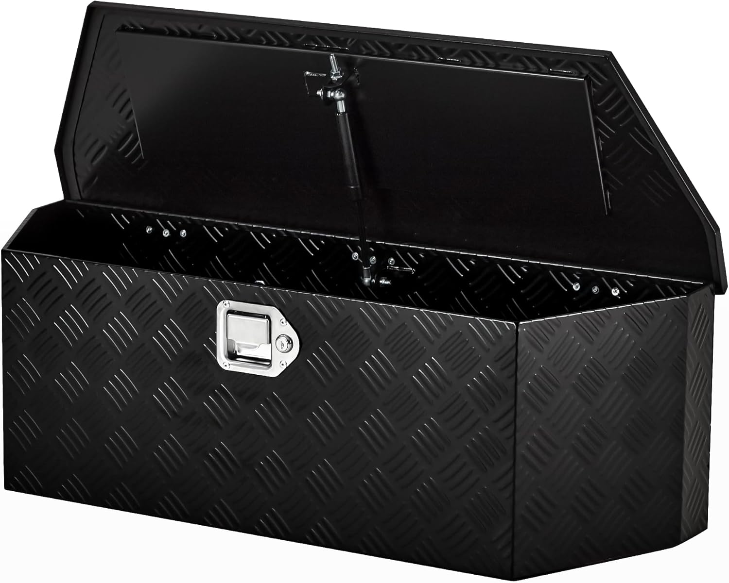 36'' Aluminum Trailer Tongue Box, 36"x12"x12" Heavy Duty Storage With Lock and Keys, Utility Truck Tool Box Storage Organizer, Tool Chest for Pickup Truck Bed, RV