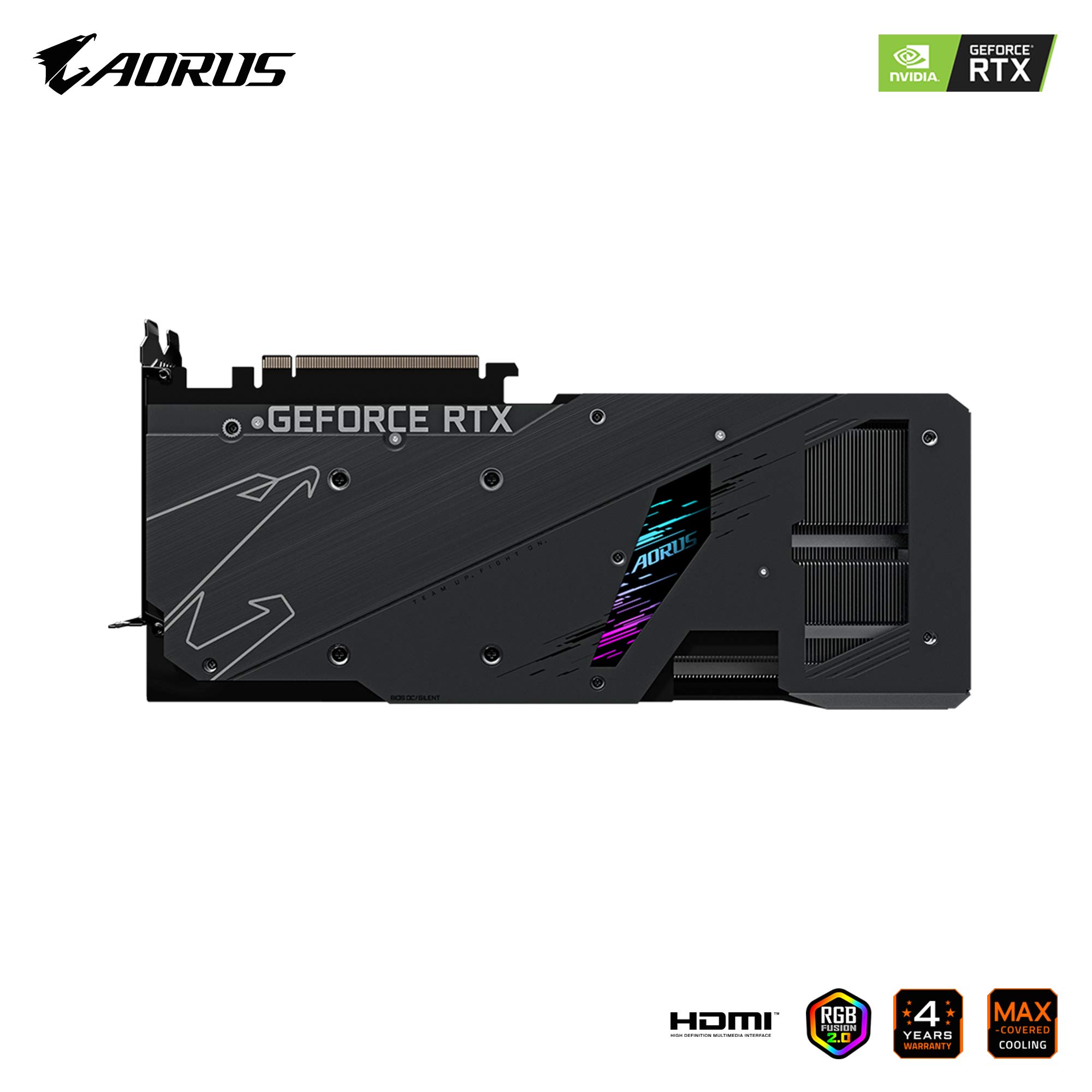 Gigabyte GV-N3080AORUS M-10GD, Karta Graficzna, 10 GB, Aorus Geforce RTX 3080 Master, Czarny