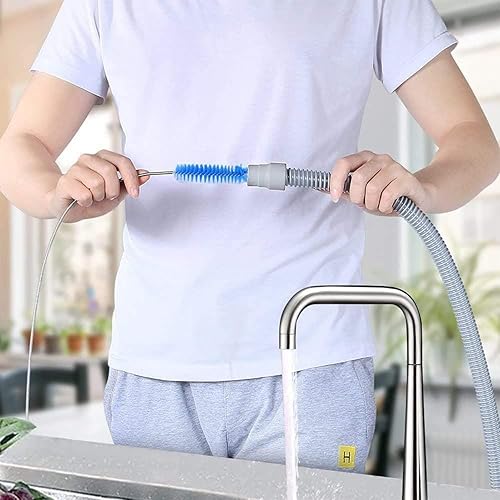 Miniatura 6 de Diámetro del cepillo 0.591 in y 0.748 in, cepillo de limpieza de tubo CPAP, adecuado para la mayoría de tipos de manguera CPAP (azul)