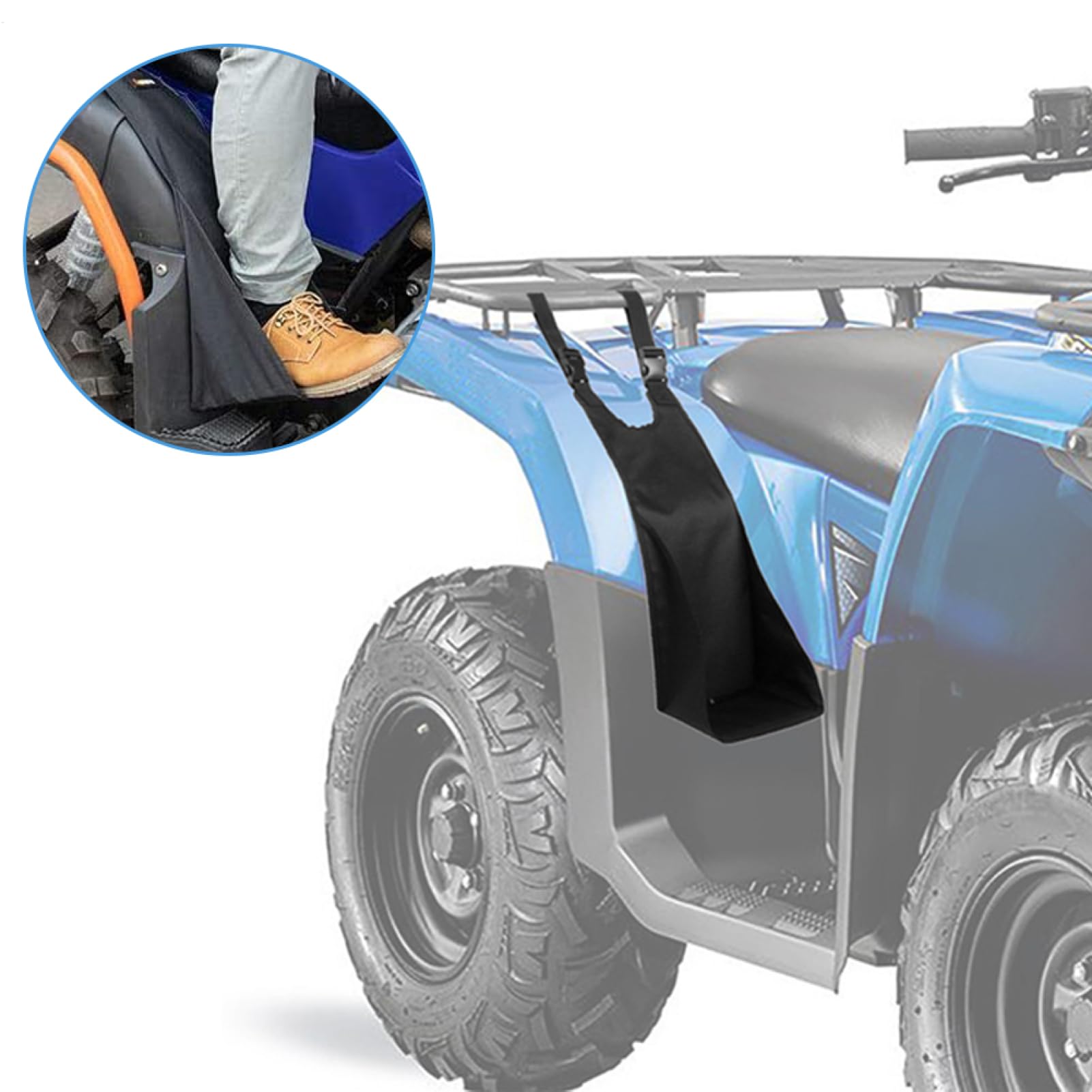 Repose-pieds Pour Quad Passager – Repose-pieds Arrière Pliable, Support Universel, Tissu Oxford 600D | Support De Passager Robuste Et Réglable Au Design Moderne, Pour Un Confort Et Une Stabilité À Qua