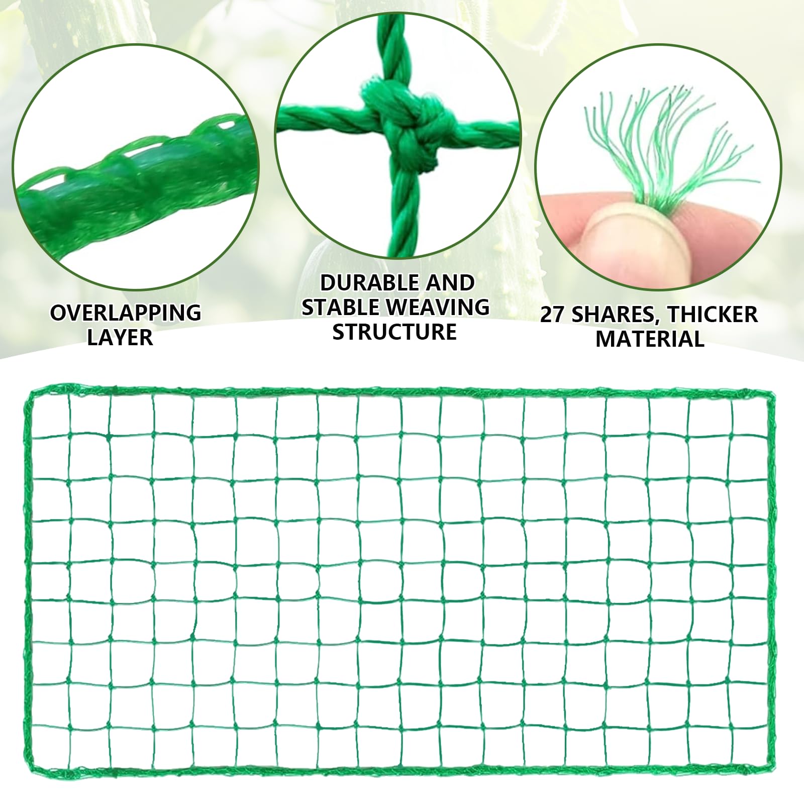 jiuzcare Rete per Rampicanti Rete per Piante Pomodori Rete Plastica per