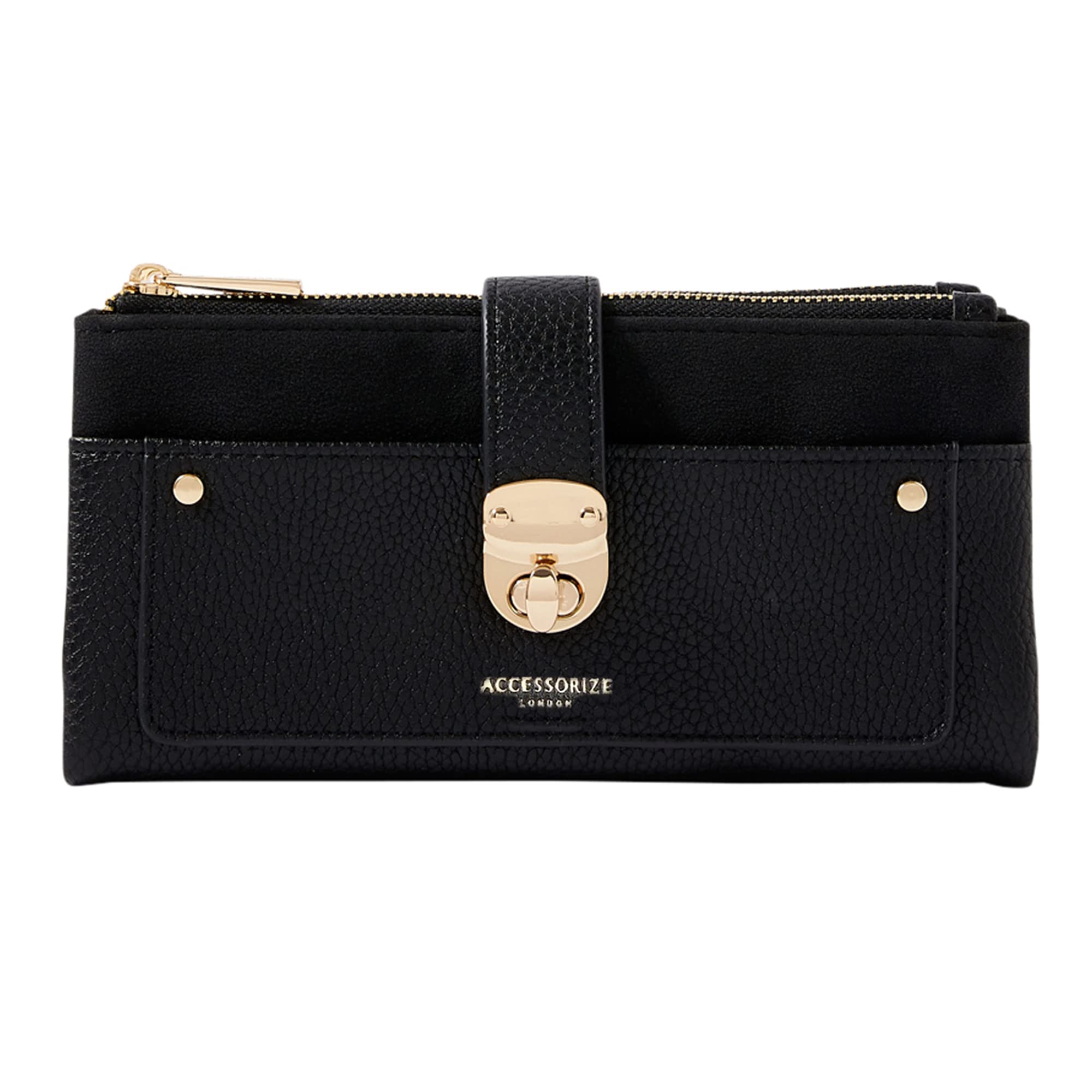 London Women's Plait Push-Lock Purse