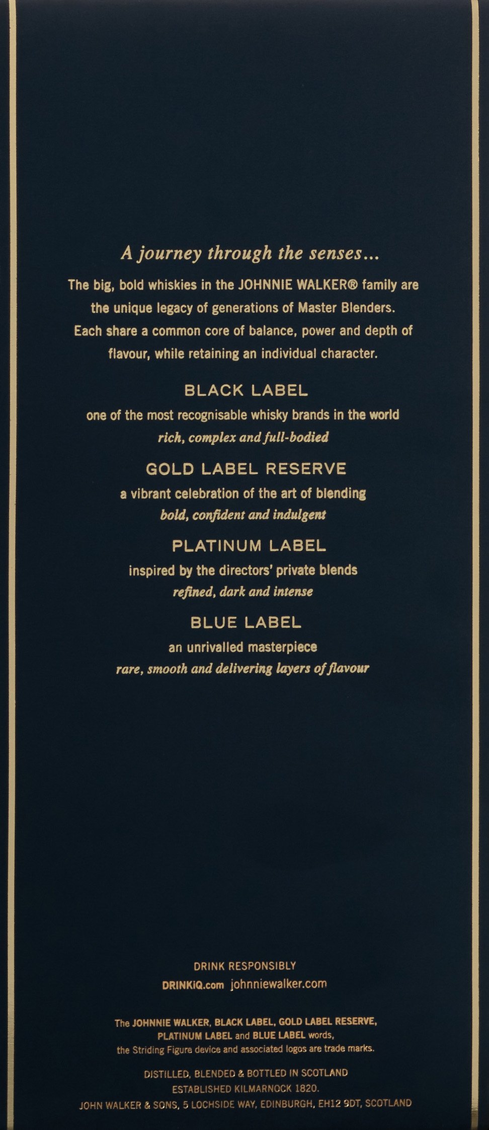 Johnnie Walker Collection Pack Blended Scotch Whisky (4 x 0.2 l)