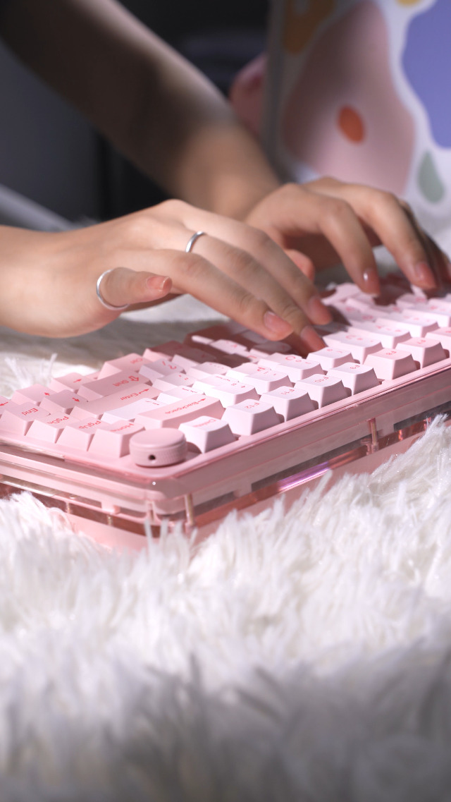 バレエ Vickey YUNZII B75 PRO Wireless Mechanical Keyboard,75% Gaming