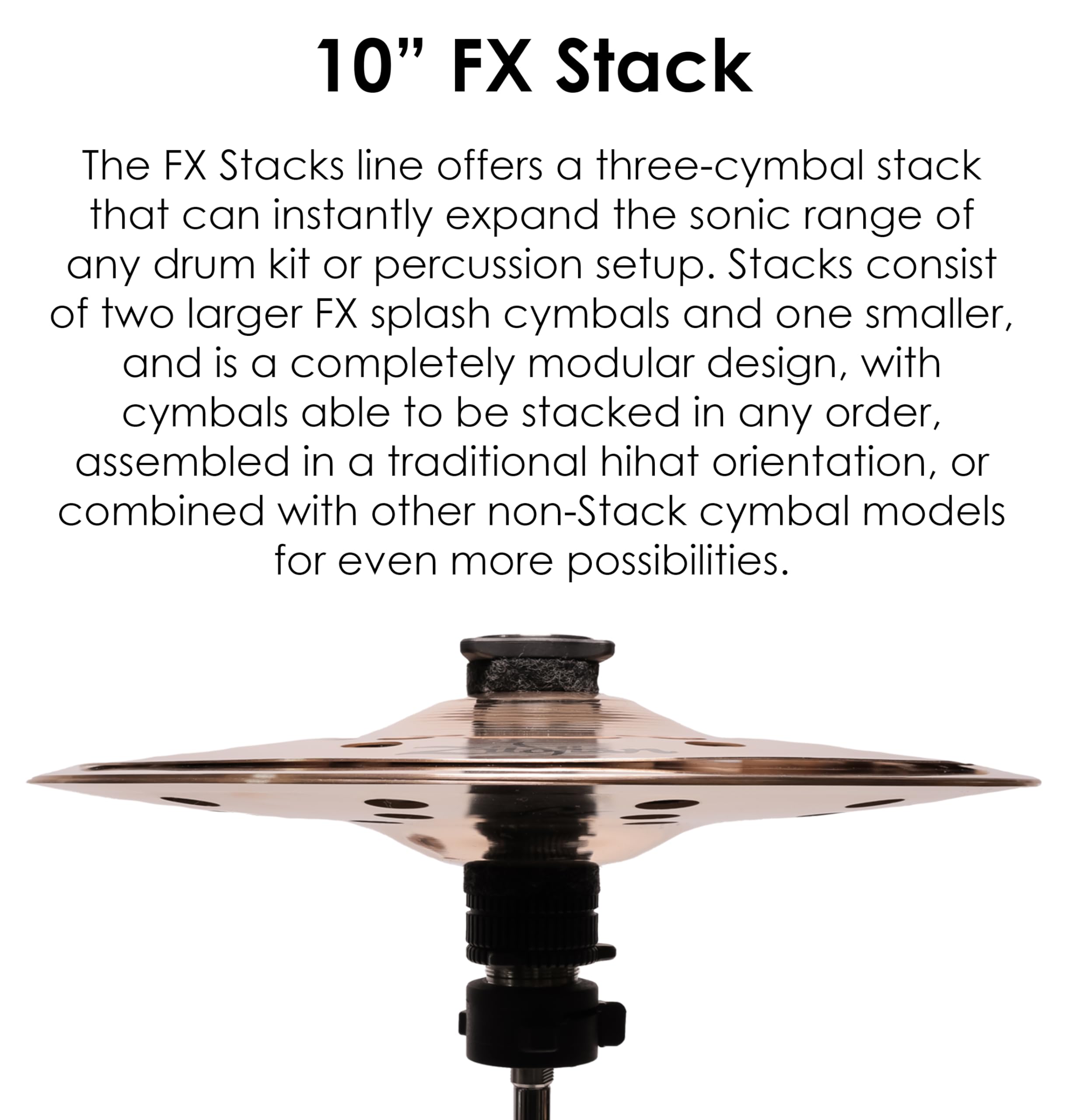 Zildjian 10“ FX Stack mit 3 Becken FXSTK10