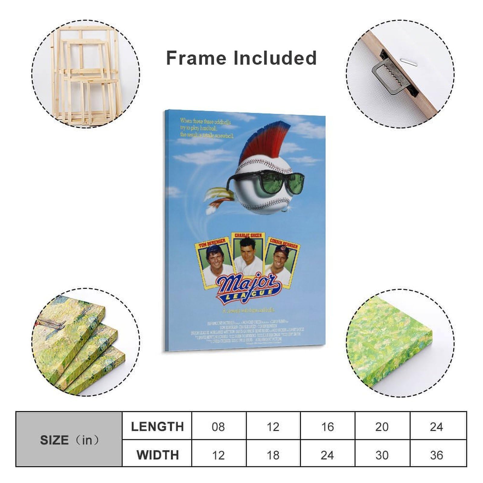 Amazon.co.jp: Major League映画表紙ポスターメジャーリーグ映画