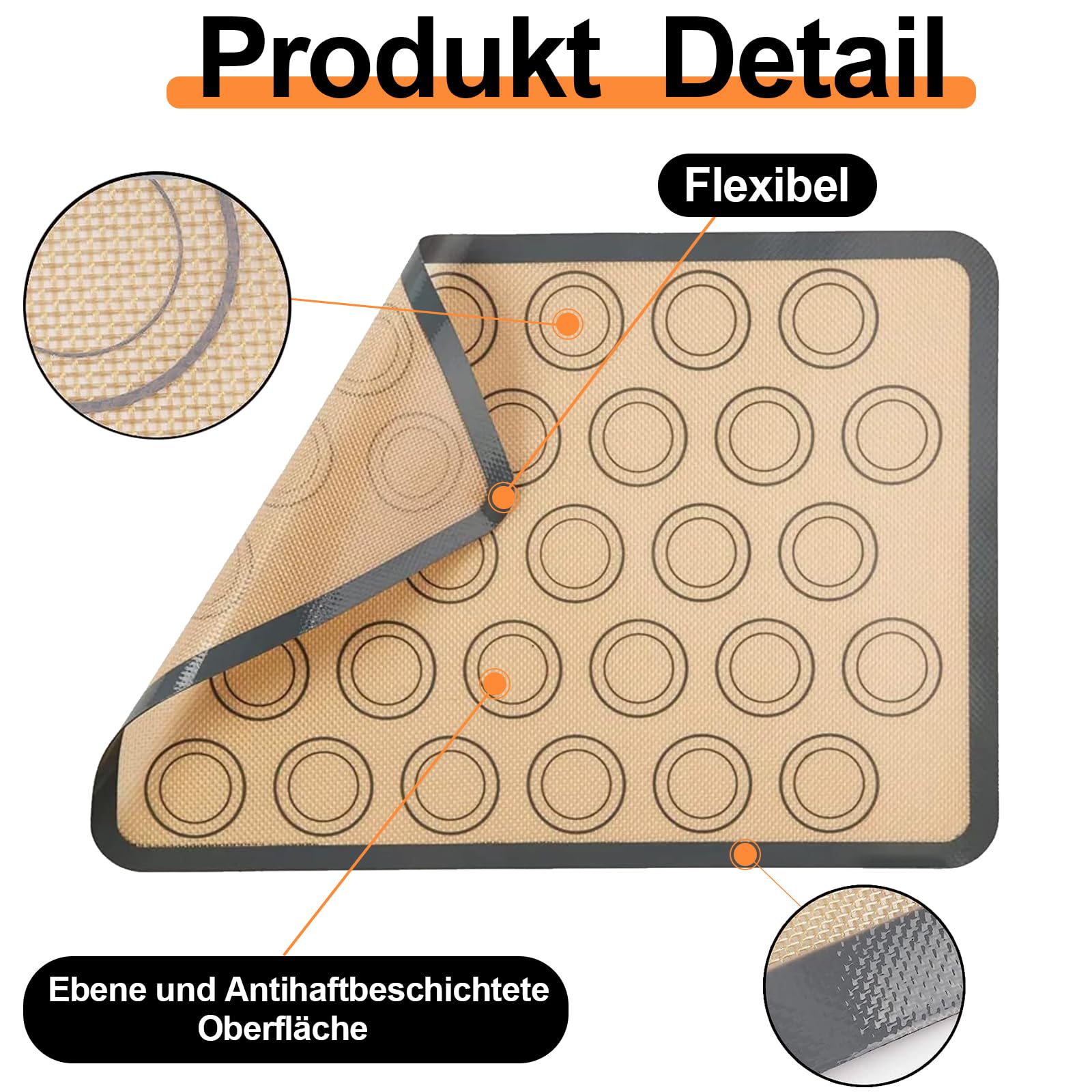 Tapis de cuisson pour macarons anti adhérent - Kits macarons