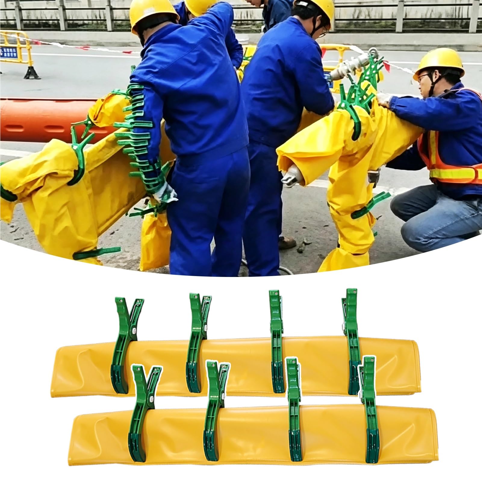 Générique Lot de 2 couvertures isolantes Haute Tension avec 8 Pinces, Protection optimale Contre Les Chocs électriques, équipement de sécurité Durable pour électriciens, matériel de Protection Contre