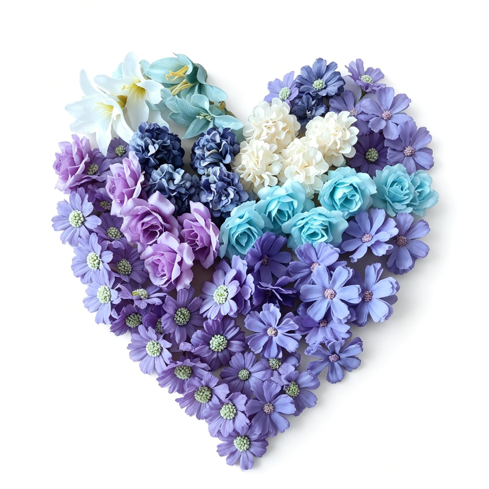 PacuM 40 Stück Mini Künstliche Blumen Kunstblumen Realistisc