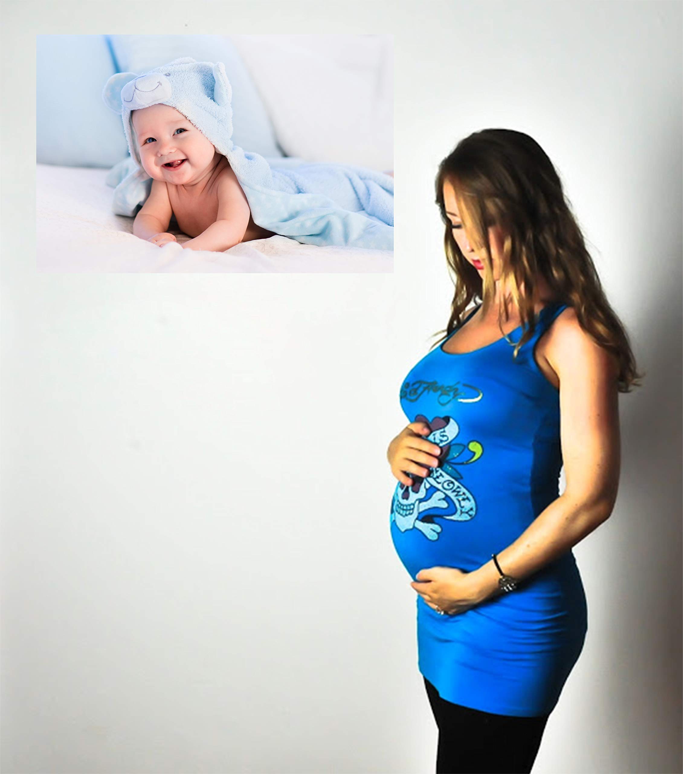 Techbite New Born Baby Girl/Boy Poster for Wall Pregnant Women Cute