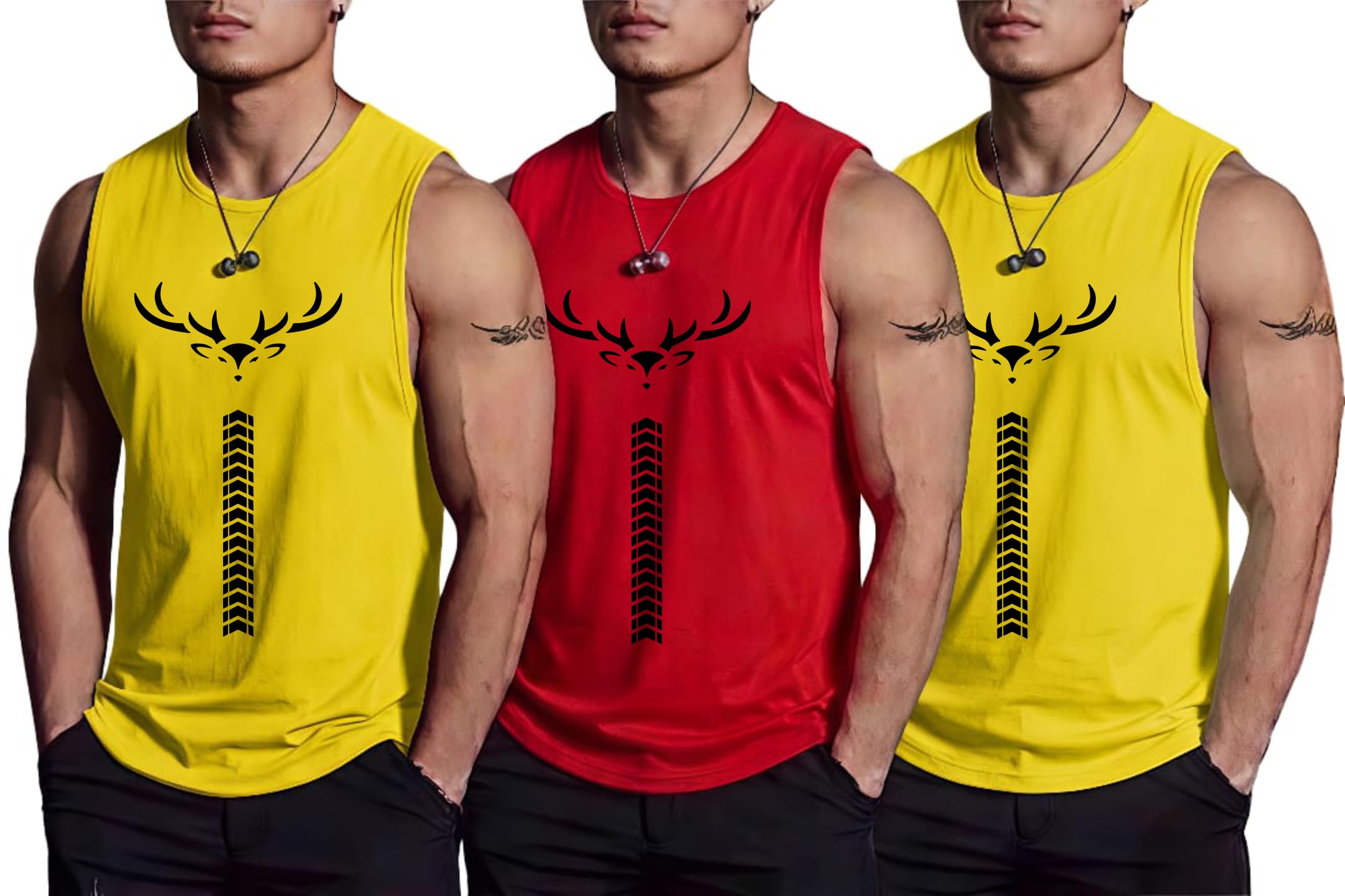 furrr Men's Polyester Regular Fit Vest - Multipurpose Sando for Gym, Running, Outdoor - Sleeveless Undershirt, Round Neck Baniyan-picture-10