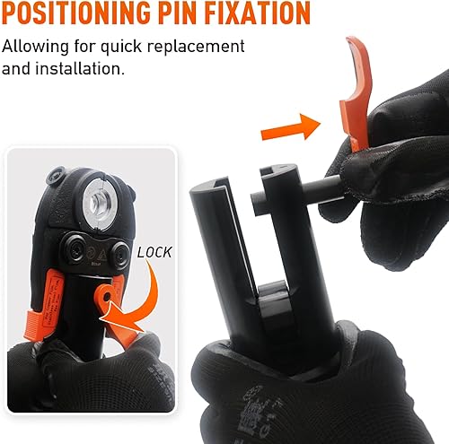 Miniatura 2 de Herramienta hidráulica de prensa de tubería de cobre con troqueles de 12", 34" y 1" para montaje de tubería de cobre y troqueles de 38", 12", 58",