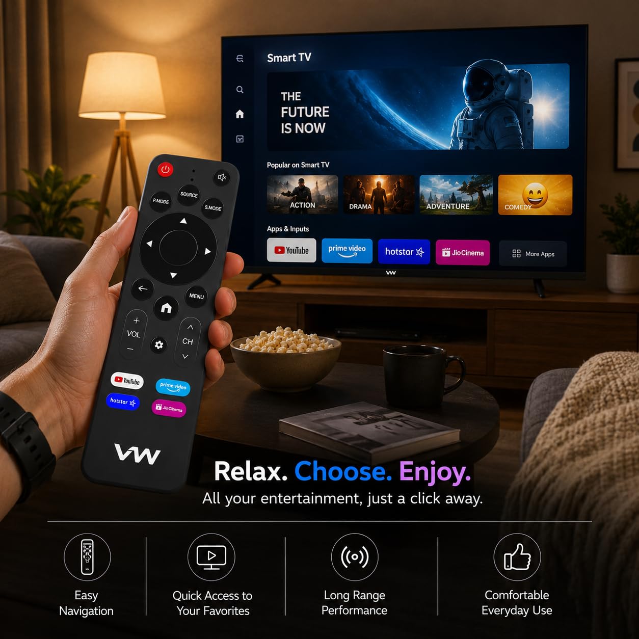 K2 Remotes Compatible for VW Smart TV Remote – Works with VW32C3 VW24C3 VW43S1 Linux Frameless Series | Non-Voice Remotes | Match Old Remote Before Purchase — Amazon image 4