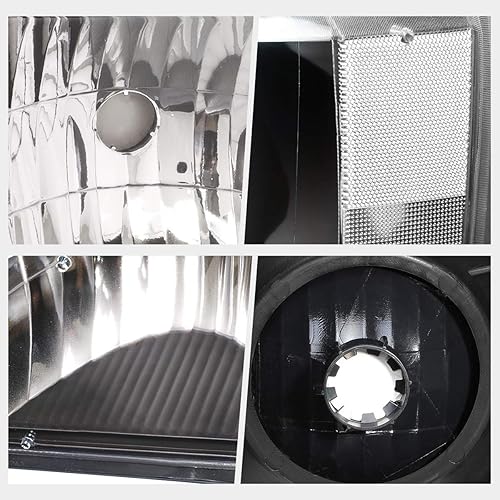 Miniatura 9 de PM PERFORMOTOR PMHL-F150-8791-LB-BSC - Faros delanteros de lente ahumado con LED DRL Compatible con 87-91 Bronco  87-91 F150 250 350