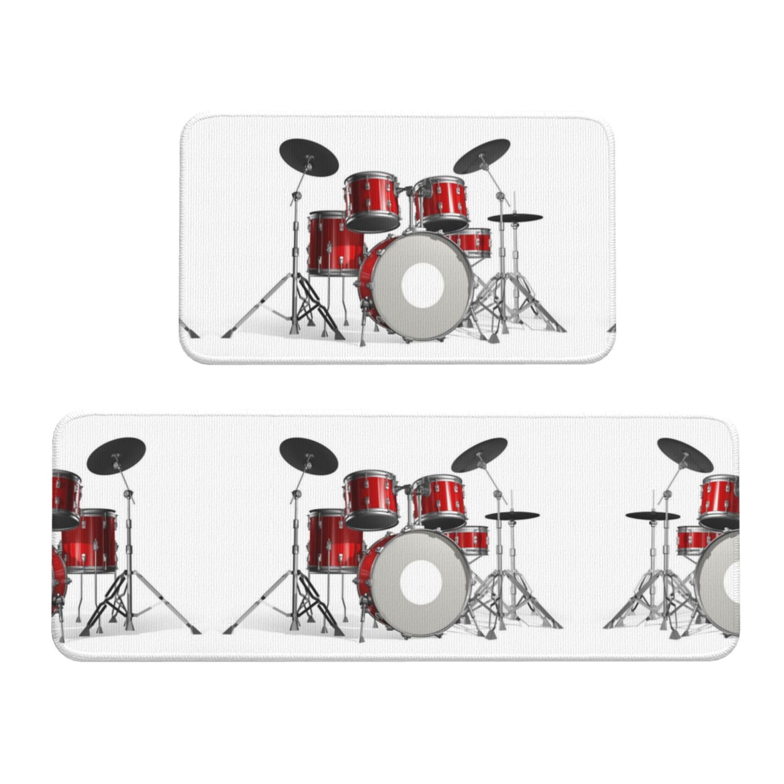 Tapis de cuisine lavables Cool Drum Set pour sécuriser l'entrée et la salle à manger