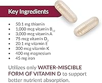 Vista 6 de Bariatric Advantage Ultra Multivitamínico con Hierro – Ultra Multi con Hierro – Formato de Cápsula Multivitamínico – Proporciona Complejo Completo