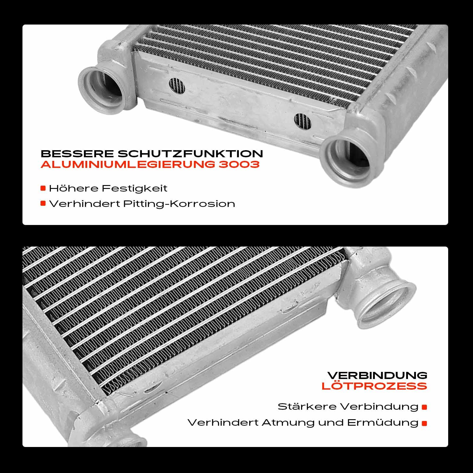Frankberg Wärmetauscher Innenraumheizung Kompatibel mit Berlingo EC ER 1.2L-1.5L Benzin 2018-2024 C4 Spacetourer 3D 1.6L-2.0L Diesel 2018-2024 Replace# 707201