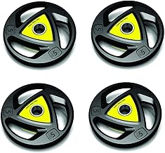 BODY MAXX 2.5 KG X 2 (28mm) Weight, Rubber Coated Iron Weight Plates, Dumbbell Plates, with Tri-Grip and Centre Hole Diameter 28MM, COLOR MAY VARY, 2.5 KG X 2 PC = 5KG (28MMRC2.5)