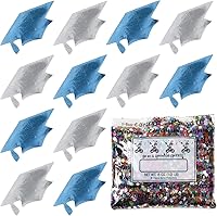 Vista 46 de Confeti Grad Cap Negro, Púrpura Combo - 2 bolsas de media onza (1 oz) (8400/8412)