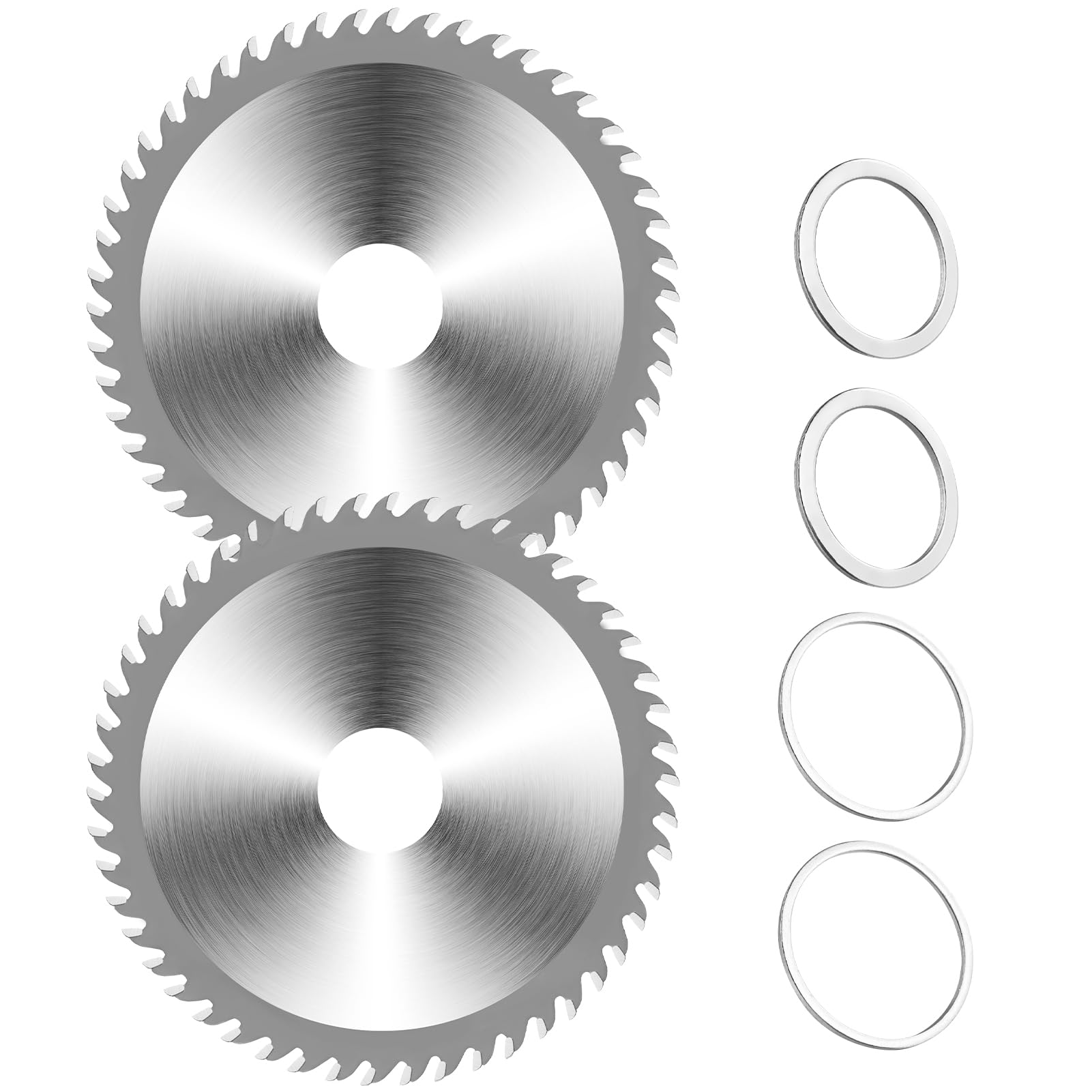 115mm Circular Saw Blade, 4.5"Diameter Wood Cutting Discs with 22.23mm Bore Carbide Tipped Saws 40 Teeth Woodworking Angle Grinder Blades for Veneer Lumber Laminate 2PCS