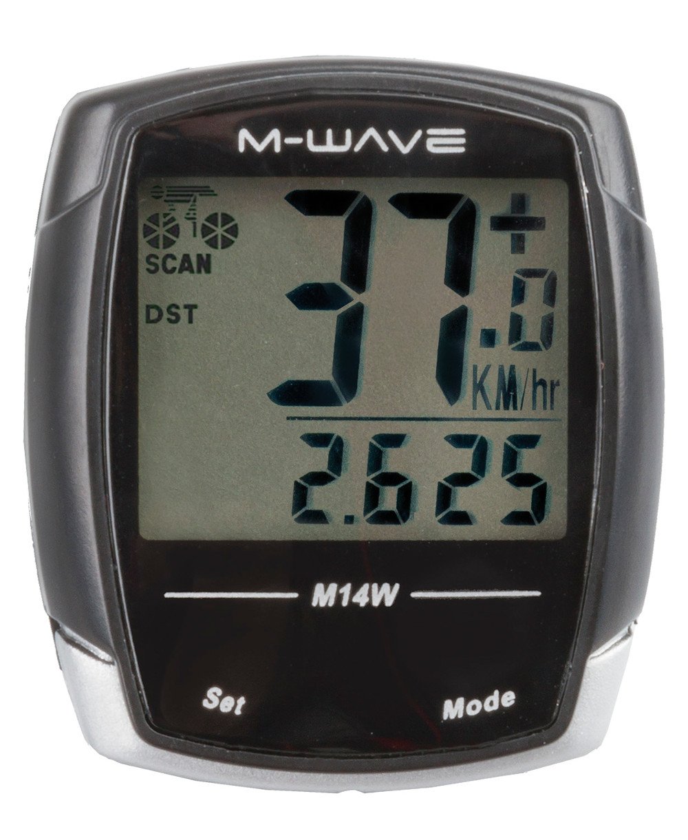 M-Wave M14W Bicycle Computer, Black