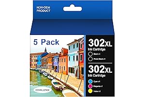 Remanufactured Epson T302XL 302 Ink Cartridges Combo Pack