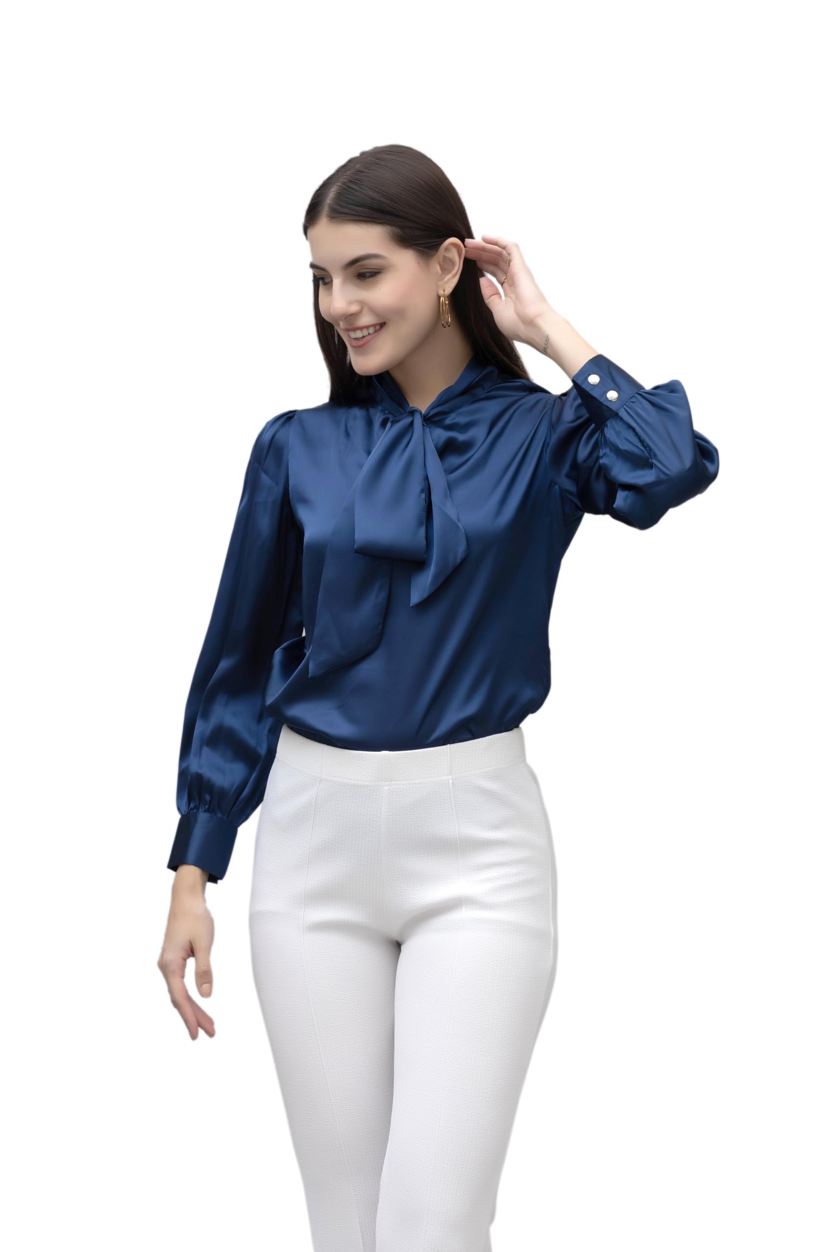 Women's Solid Regular Fit Blouse-image-13