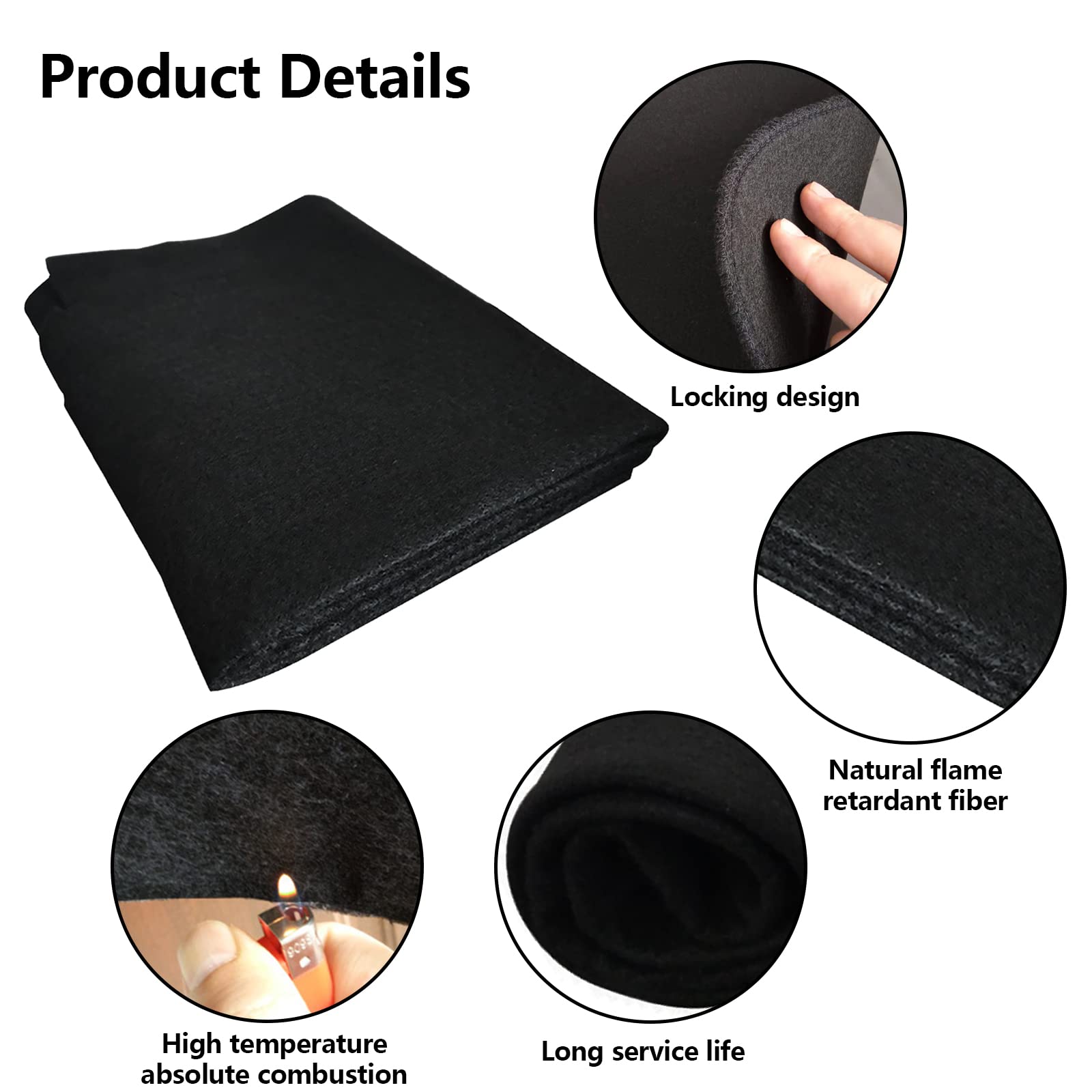 Tappetino Ignifugo 100x100cm - Resistente Fino A 982°C, Spessore 5mm, Per Saldatura E Barbecue - Foto 6