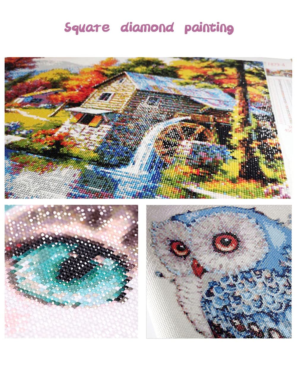 Diamond Painting Kinder Erwachsene, Diamond Painting Bilder Groß 5D Bunte Papagei Diamant Painting DIY Diamond Painting Vollbohrer Diamant Malerei Stickerei Kits für Home Wand Décor,80x110cm