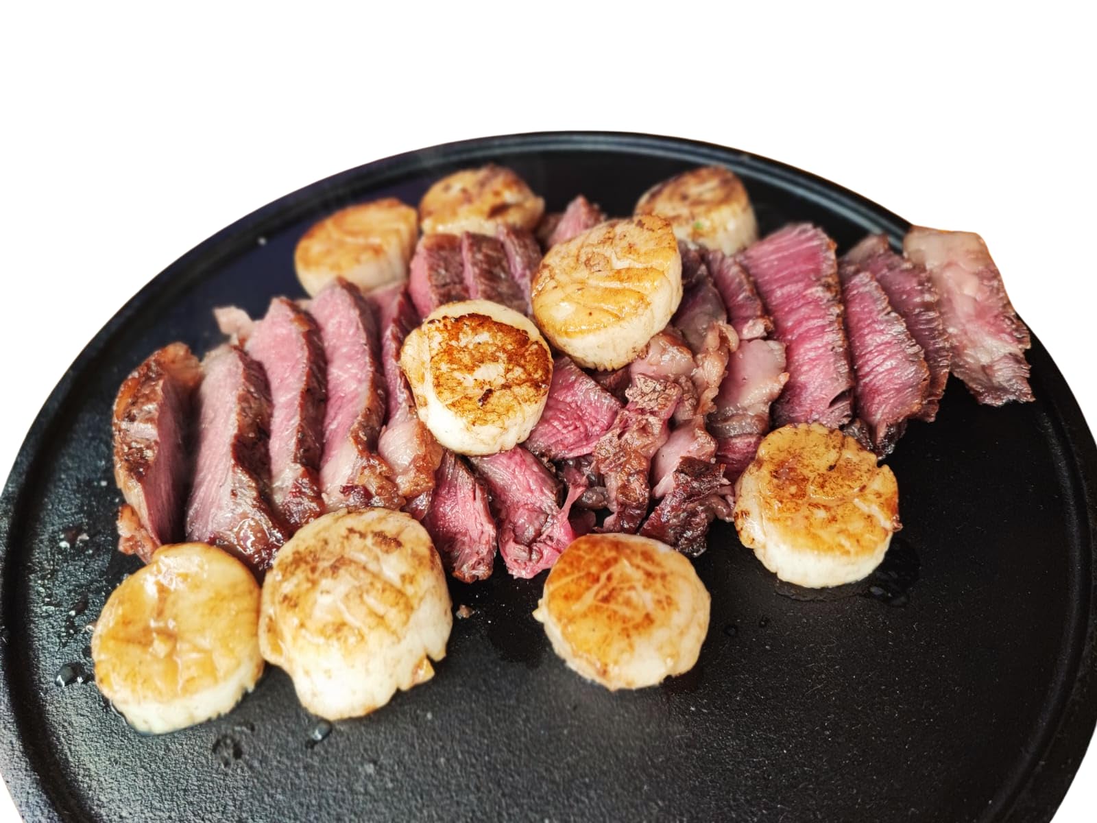 GEDA Grill Gusseisen Grillplatte, Wendeplatte rund 32,5 cm, Doppelseitig verwenbar, Plancha, Univesal
