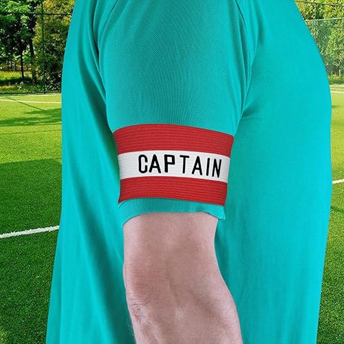 Miniatura 4 de Brazalete deportivo unisex de capitán, ajustable para entrenamiento de fútbol, adultos y jóvenes, banda elástica para el brazo del capitán,