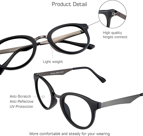 Miniatura 9 de Lentes de bloqueo de luz azul para mujereshombres, lentes de lectura para computadora con marco ovalado (tortuga, aumento de 1.50)