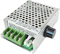 Vista 6 de Greartisan Regulador de velocidad del motor de 1.8V-15V 2A DC PWM Regulador de velocidad variable Interruptor de gobernador 1803BKW con perilla